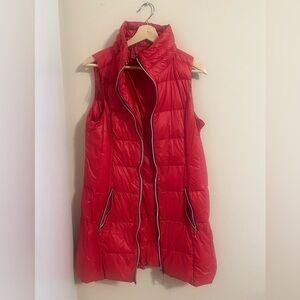 Women's Quilted Red Vest